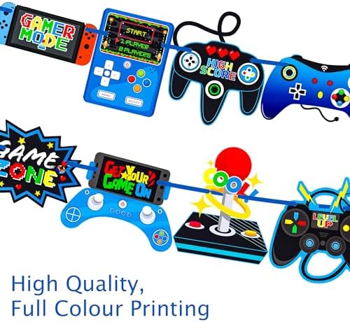 3pcs Video Game Controller Decor Banners for Kids Party