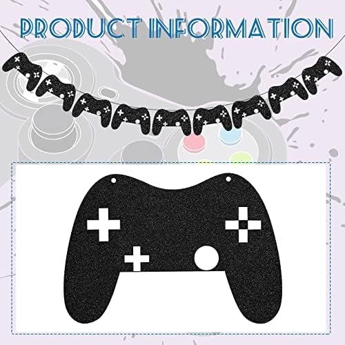 Marspark 2 Pcs Video Game Controller Garland for Birthday Party