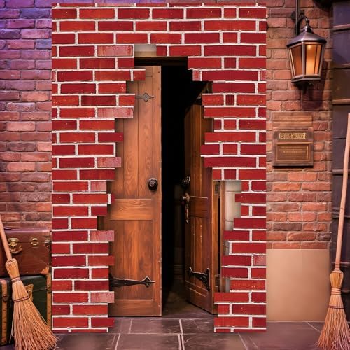 Preboun Wizards Door Banner Magical Halloween Decor