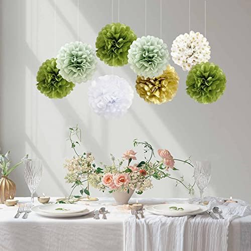 ANSOMO Tissue Paper Pom Poms Party Decorations