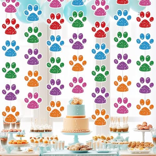 Duraaamo 8 Pack Dog Party Banners Decorations
