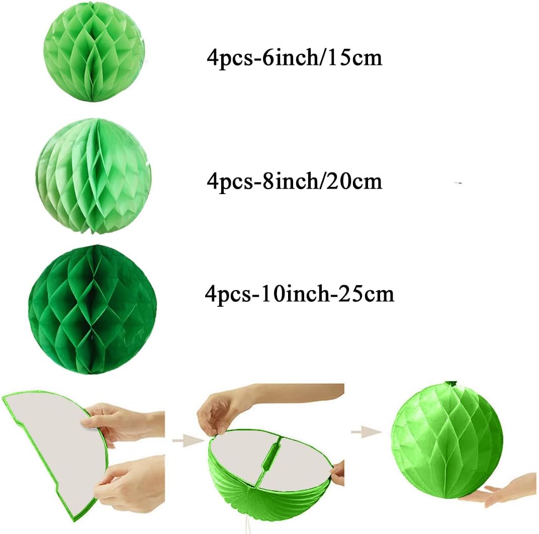 YLYs Love 12pcs Honeycomb Paper Party Balls Wall Decor