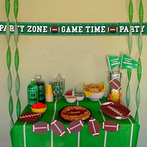 Football Party Banners 2 Pcs 8 Inch Tall 25 Feet Long