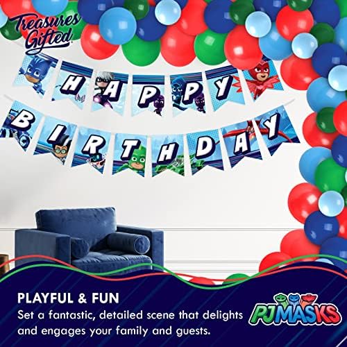 Treasures Gifted PJ Masks Birthday Banner
