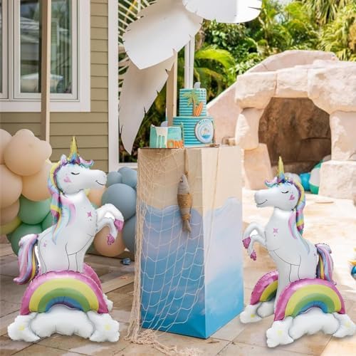 Giant Standing Unicorn Foil Balloon 37 Inch