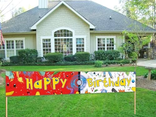 Cascbow Large Cartoon Birthday Banner 98x16ft
