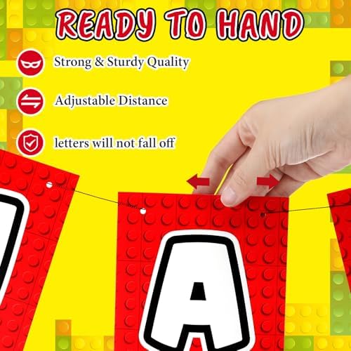 Oudain Pre-Strung Happy Birthday Banner for Kids