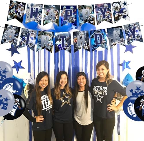Cowboys Party Supplies Set with Banner Balloons and Cake Toppers