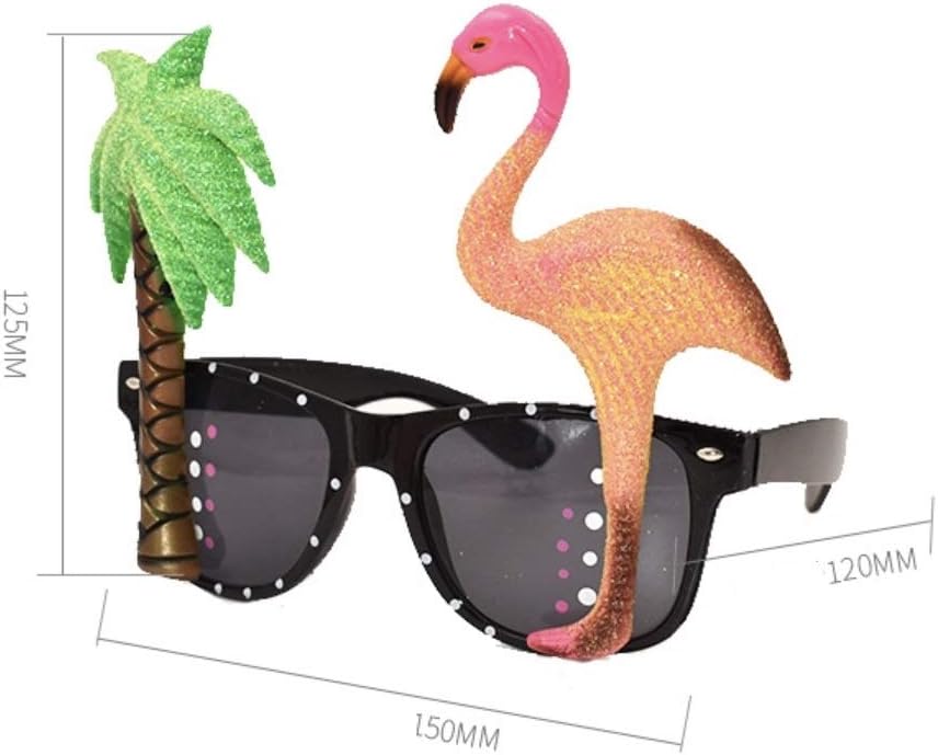 2 Pack Funny Party Glasses Hawaiian Tropical Theme