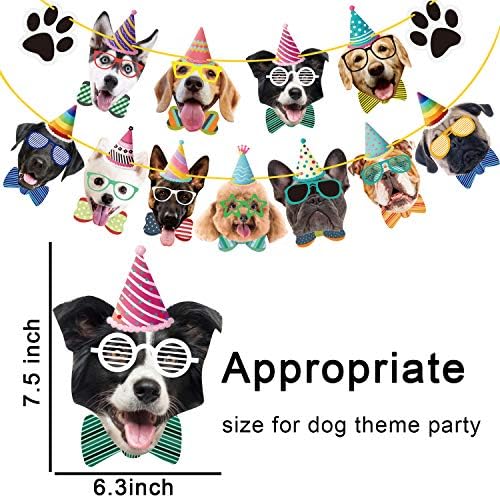 Duufin Dog Birthday Banner Set 15 Pieces