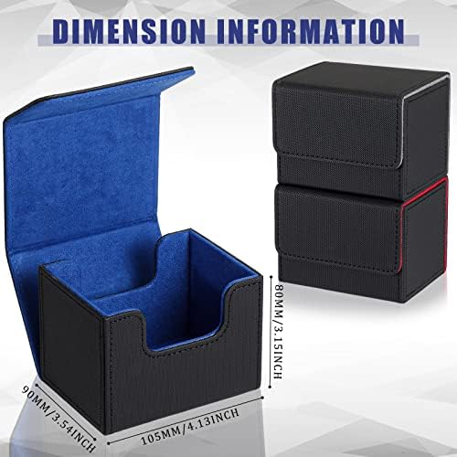 Weewooday 3 Piece Card Storage Box for 100 Cards