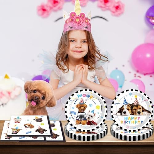 40Pcs Dog Birthday Decorations Party Pack