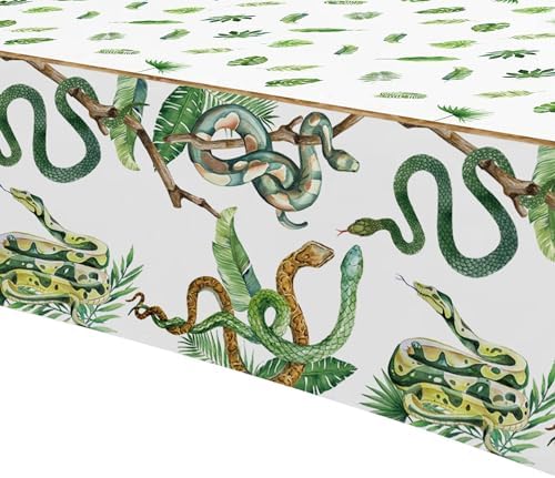 Snake Party Tablecloth - 3 Pack Jungle Theme Table Cover