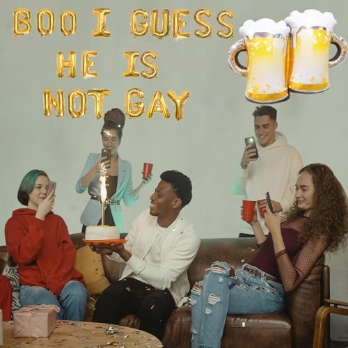 Funny Bachelor Party Gold Glitter Banner