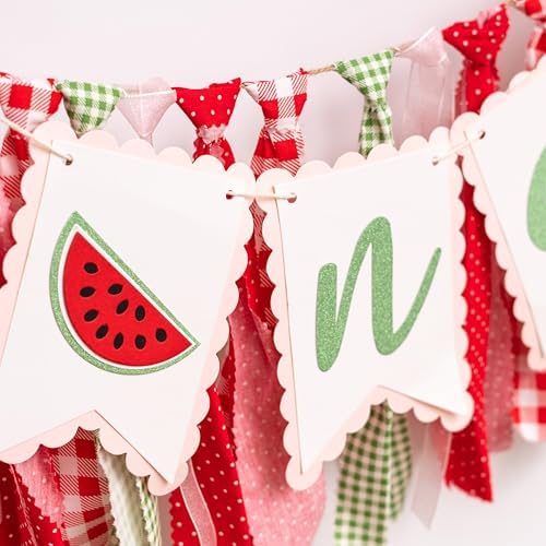 Watermelon Themed High Chair Banner for Birthday Party