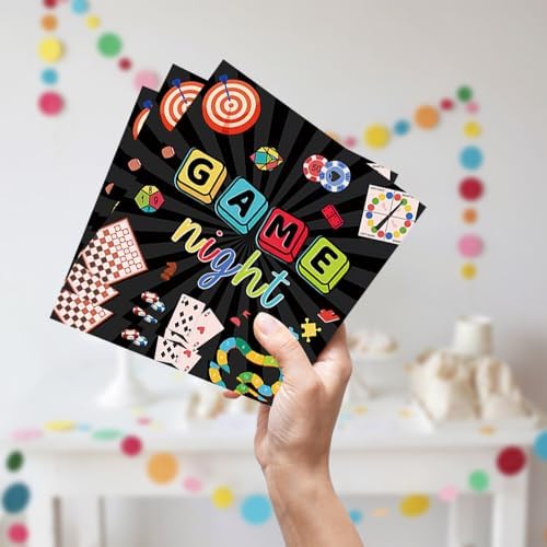 Game Night Party Tableware Set for 24 Guests