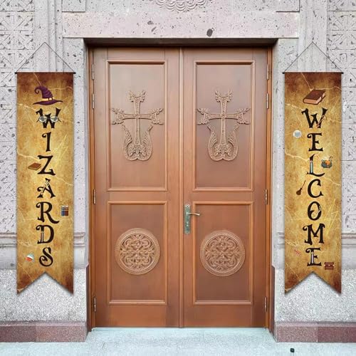 Magical Wizard Banners for Halloween Party Decor