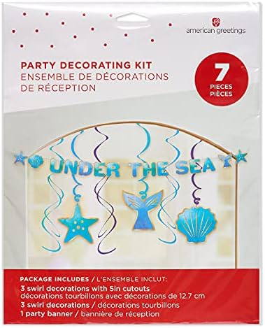 American Greetings Mermaid Party Decorations Kit