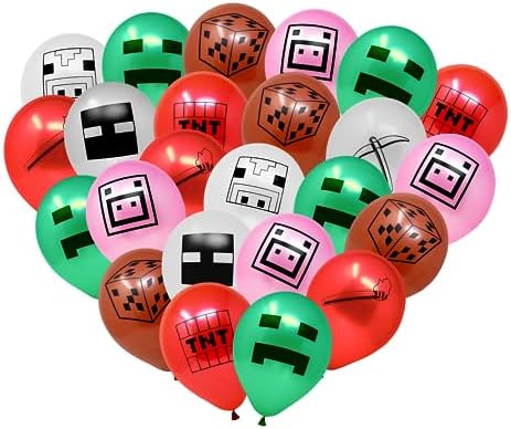 Mining Fun Banner and 48 Pcs Balloons Party Decor
