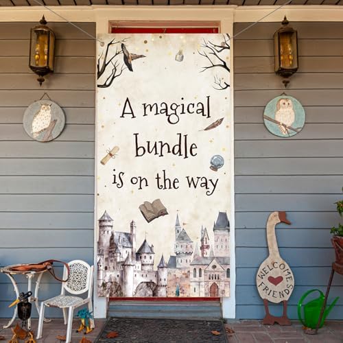 Magical Wizard Party Door Banner with Hanging Rope