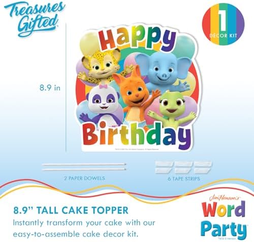 Treasures Gifted 1 Word Party Cake Topper
