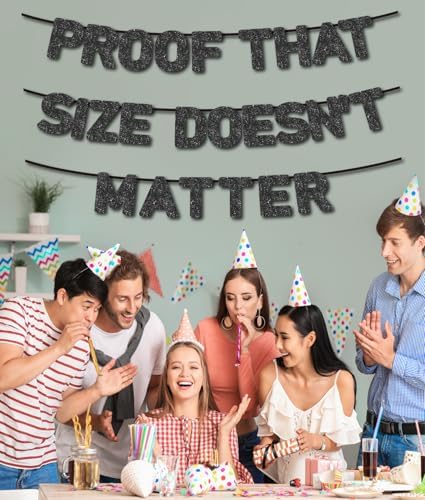 Pre-Strung Bachelor Party Banner with Black Glitter Paper