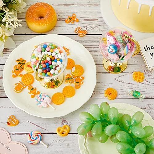 60 Pieces Mini Globe Candy Containers Gold Party Favors