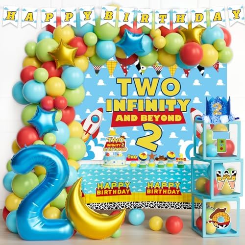 Two Infinity and Beyond Birthday Decorations 122 pcs