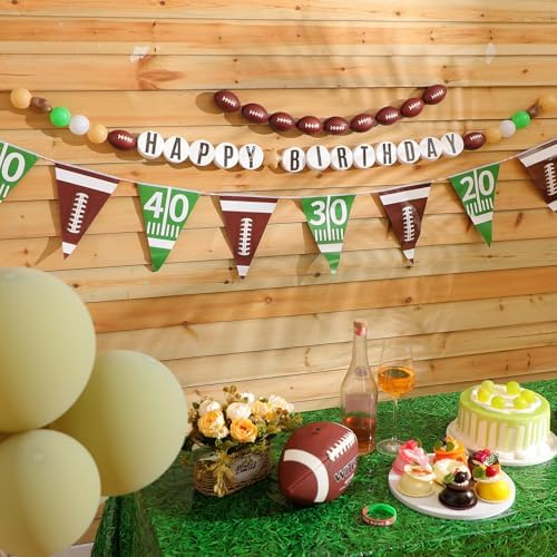 98 Pcs Football Themed Birthday Banner DIY Kit