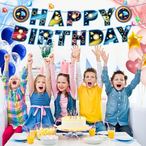 Blue Hedgehog Birthday Banner Preloaded and Ready to Hang