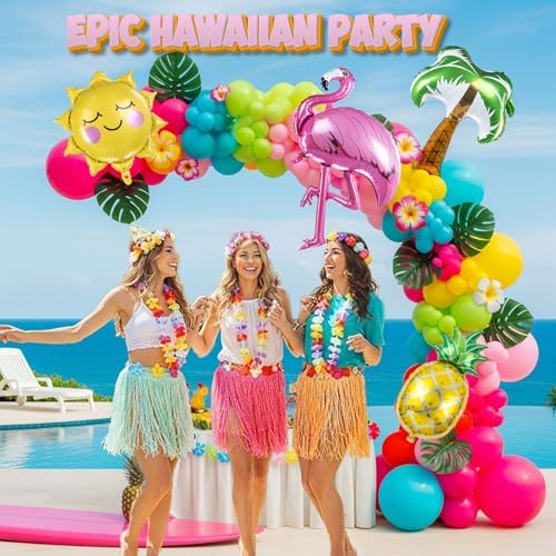 Tropical Balloon Garland Kit for Summer Parties