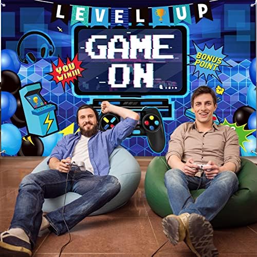 Blulu Video Game Party Decor Banner for Game Lovers