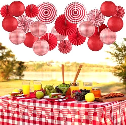 Moukeren 33 Pcs Picnic Decor Set