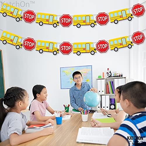 KatchOn Back to School Bus Banner 10 Feet Ready to Hang