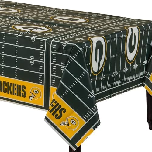 Green Bay Packers Table Cover 54x96 Durable Plastic