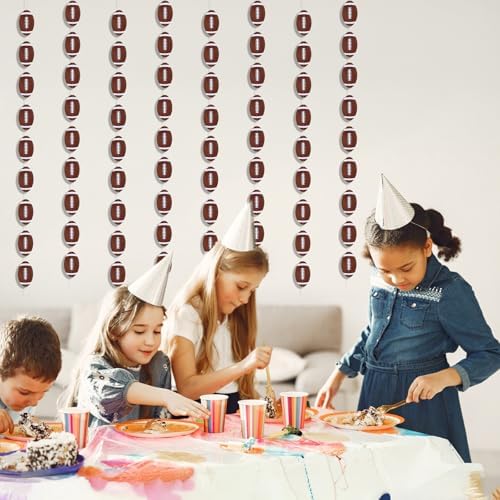 Football Party Decorations Set 8Pcs Hanging Banners Paper Footballs