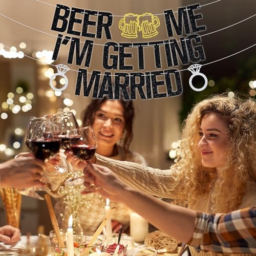Beer Me Im Getting Married Wedding Banner
