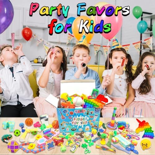 125 Piece Fidget Toy Assortment for Kids 4-12