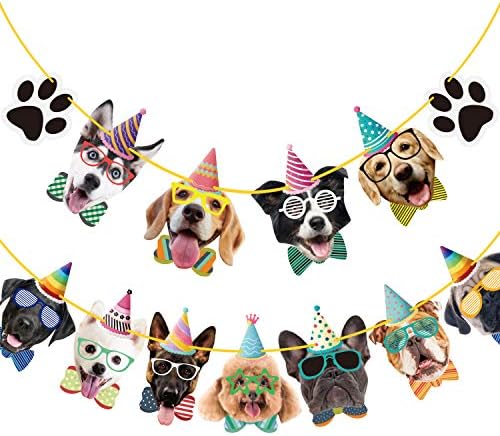 Duufin Dog Birthday Banner Set 15 Pieces