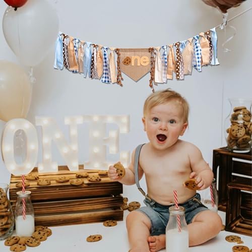 Cookies Highchair Banner for First Birthday Party