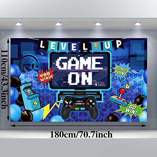Blulu Video Game Party Decor Banner for Game Lovers
