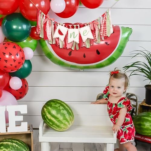 Watermelon Themed High Chair Banner for Birthday Party