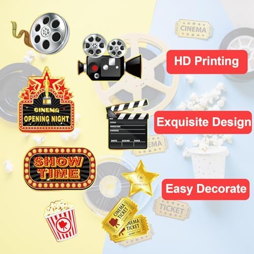 Movie Night Party Decorations 60 pcs Kit