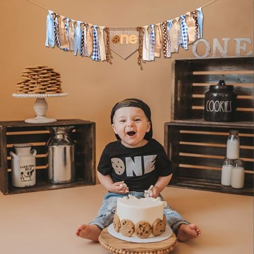 Cookies Highchair Banner for First Birthday Party