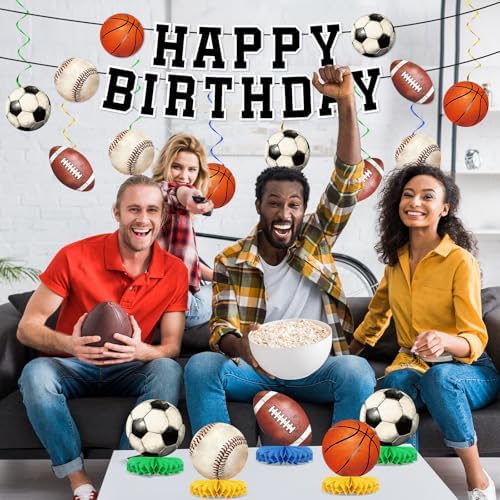 Sports Birthday Party Decorations Banners Centerpieces