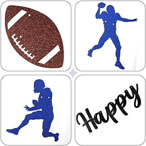 Football Birthday Banner Decorations for Boys Men