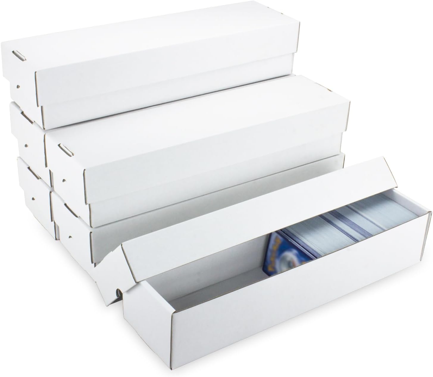 6 Pack Trading Card Storage Box with Lid 1200 Count