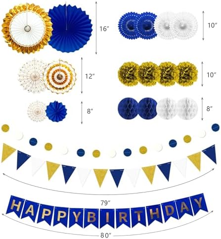 Marwey Birthday Party Decoration 24Pcs Set