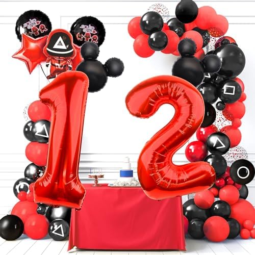 Mouse Number 2 Balloon Set 40 inch Red 18 inch Mini Mouse Head