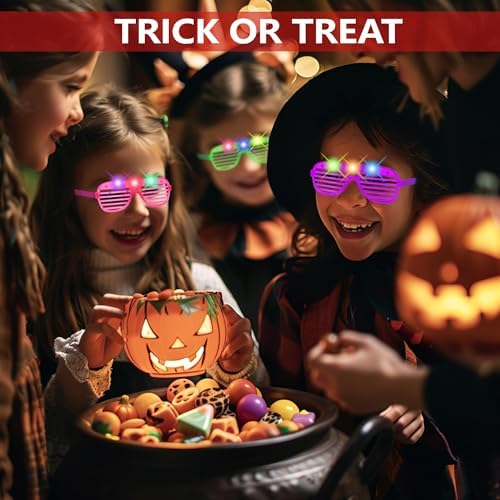 40 Pack LED Glow Glasses for Kids and Adults